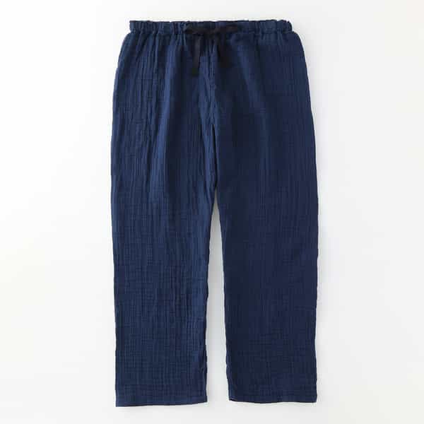 クレープガーゼメンズパジャマパンツ 上下別売