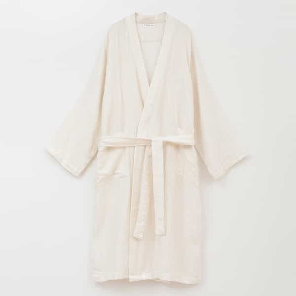 マシュマロガーゼストライプローブ　ユニセックス