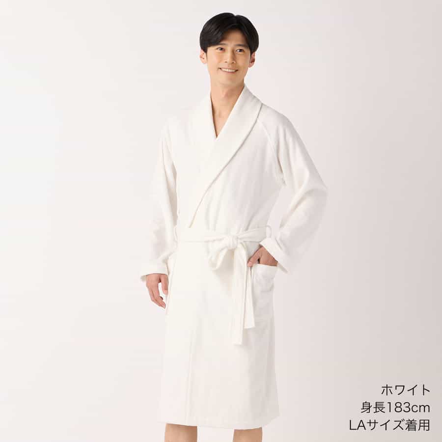 uchino エアリータッチローブ　ピンク エアリータッチバスローブ ユニセックス（RRZ17899）-UCHINO