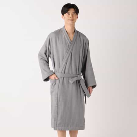 備長炭片面ガーゼローブ ユニセックス