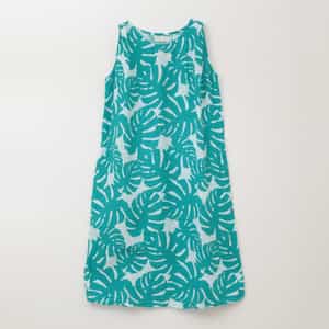 クレープガーゼ　ノースリーブワンピース