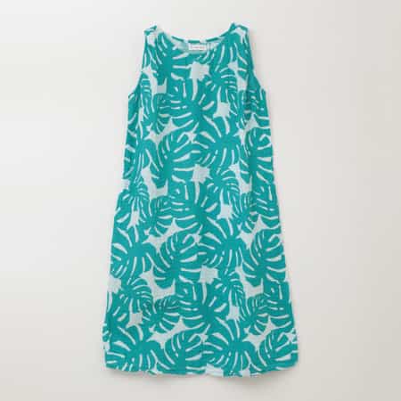 クレープガーゼ　ノースリーブワンピース