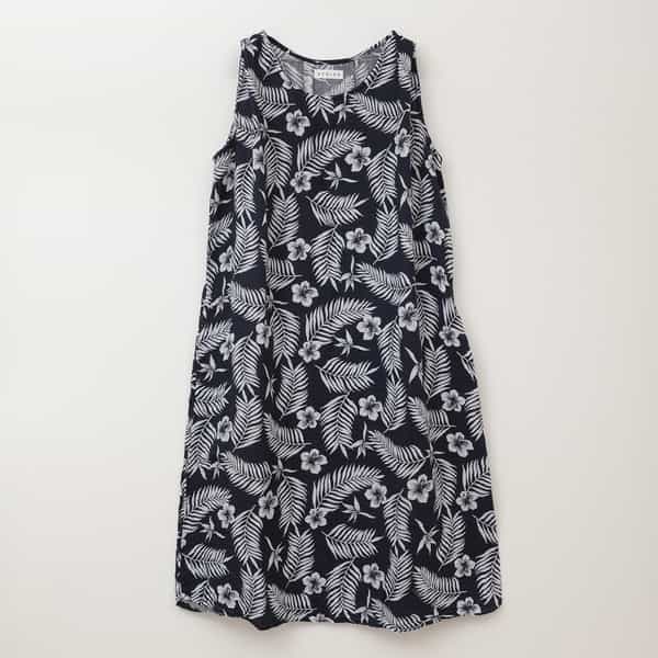 クレープガーゼ ノースリーブワンピース（RSS13407）-UCHINO-women