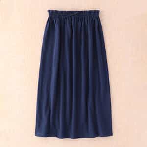 片面ガーゼラップドレス