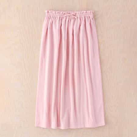 片面ガーゼラップドレス