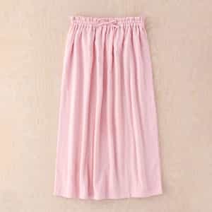 片面ガーゼラップドレス