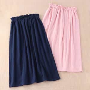 片面ガーゼラップドレス