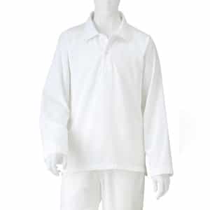 極薄メンズ長袖ポロシャツ Sサイズ