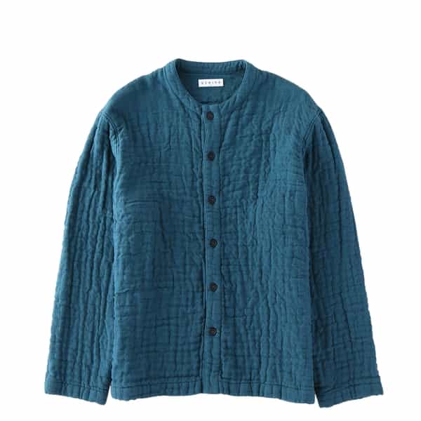 マシュマロワッフルガーゼメンズシャツ