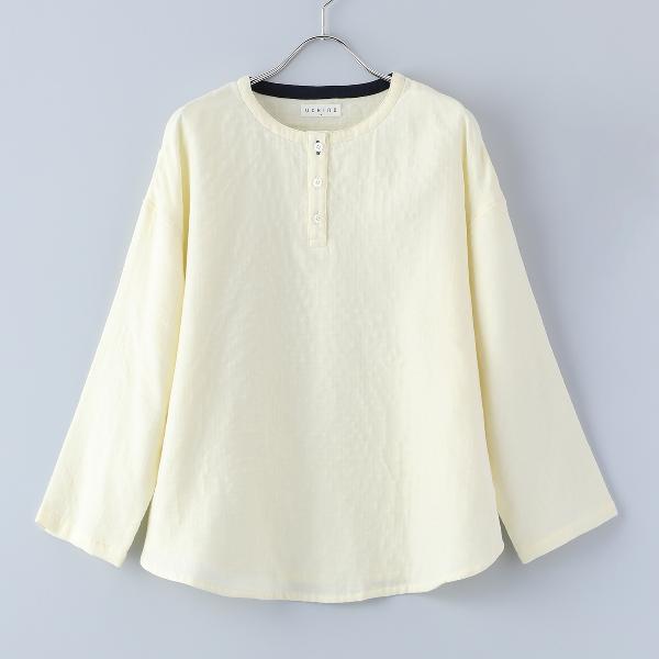 マシュマロガーゼ レディス長袖Tシャツ