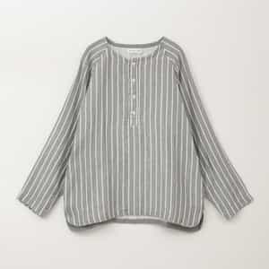 マシュマロガーゼストライプメンズプルオーバー