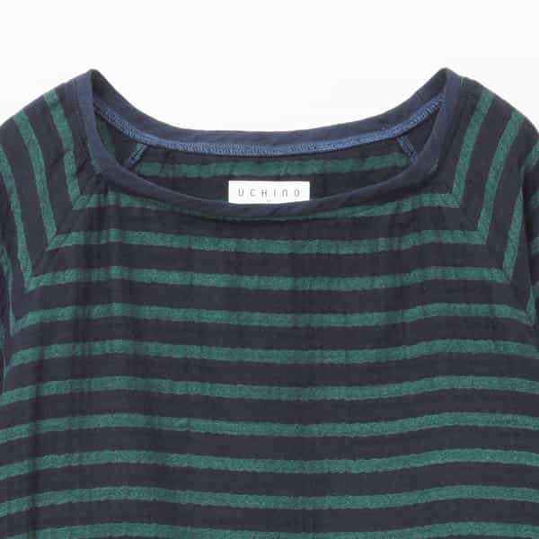 マシュマロガーゼボーダーメンズ長袖Ｔシャツ