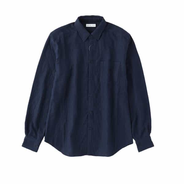 マシュマロガーゼ メンズ長袖シャツ