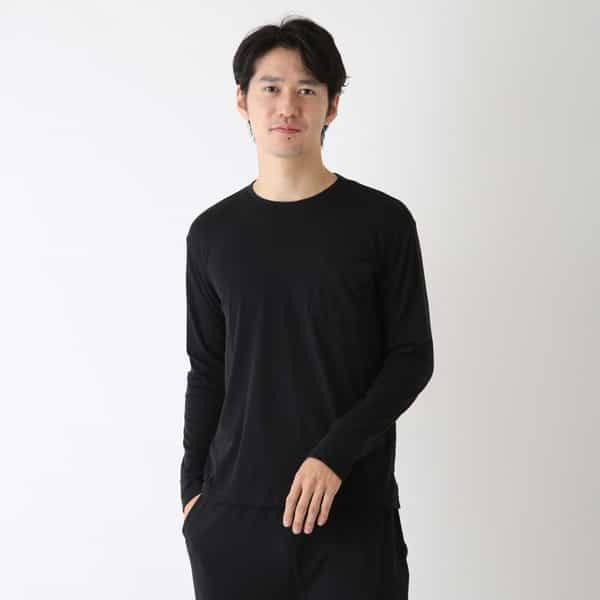 スーパーエアーニット メンズ長袖Tシャツ