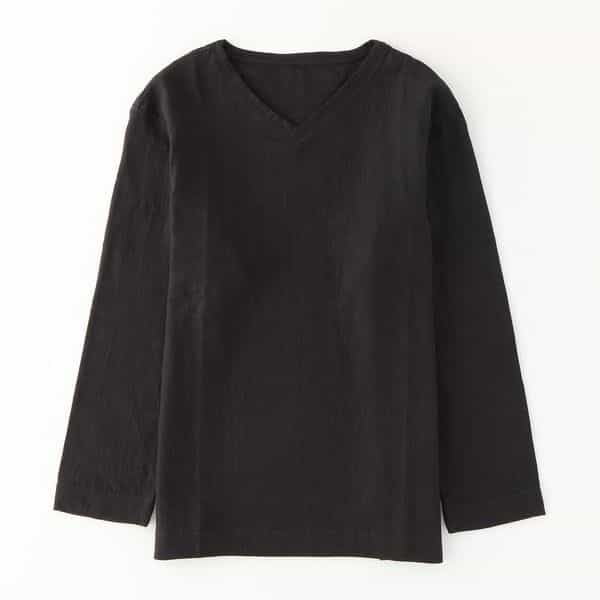 マシュマロガーゼメンズVネックロングTシャツ