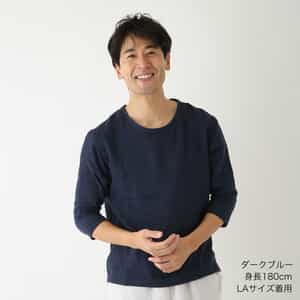 マシュマロガーゼ七分袖メンズTシャツ