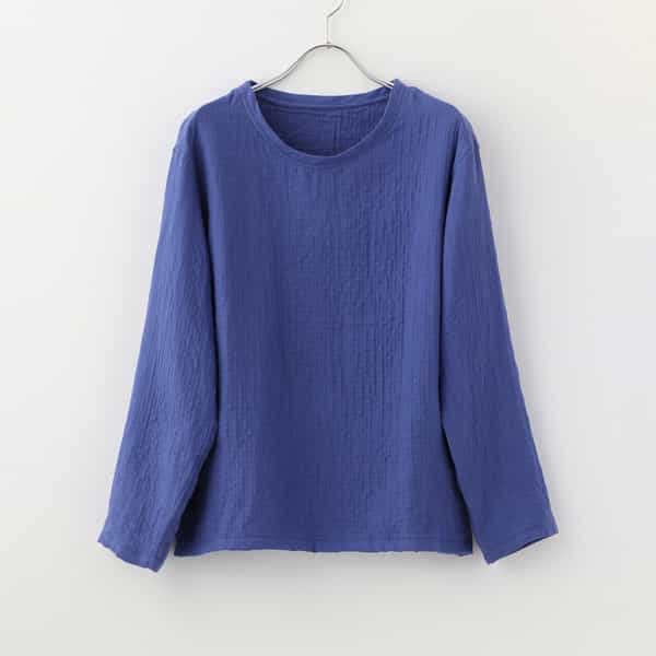 マシュマロガーゼベーシック メンズ長袖Tシャツ