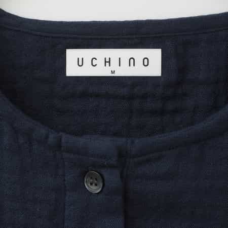 新品【UCHINO】ウチノ　マシュマロガーゼ ヘンリーネック 長袖プルオーバー UCHINO (SALE)UCHINO マシュマロガーゼヘンリーネック レディス