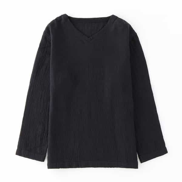 マシュマロワッフルガーゼライトメンズTシャツ