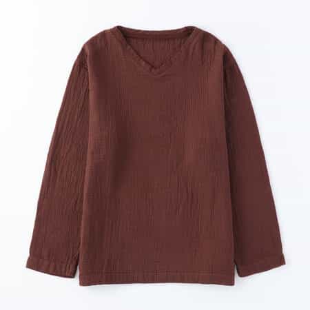 マシュマロワッフルガーゼライトメンズTシャツ