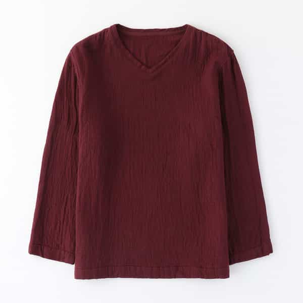 マシュマロワッフルガーゼライトメンズTシャツ