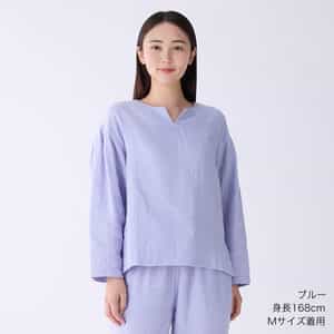 【再値下げ】マシュマロガーゼ タックスリーブプルオーバー