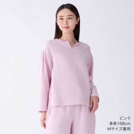 【再値下げ】マシュマロガーゼ タックスリーブプルオーバー