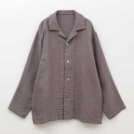 マシュマロワッフルガーゼライトメンズパジャマシャツ 上下別売