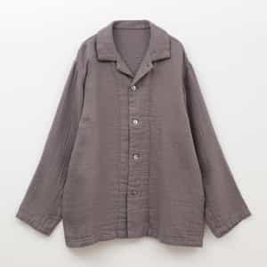 マシュマロワッフルガーゼライトメンズパジャマシャツ 上下別売