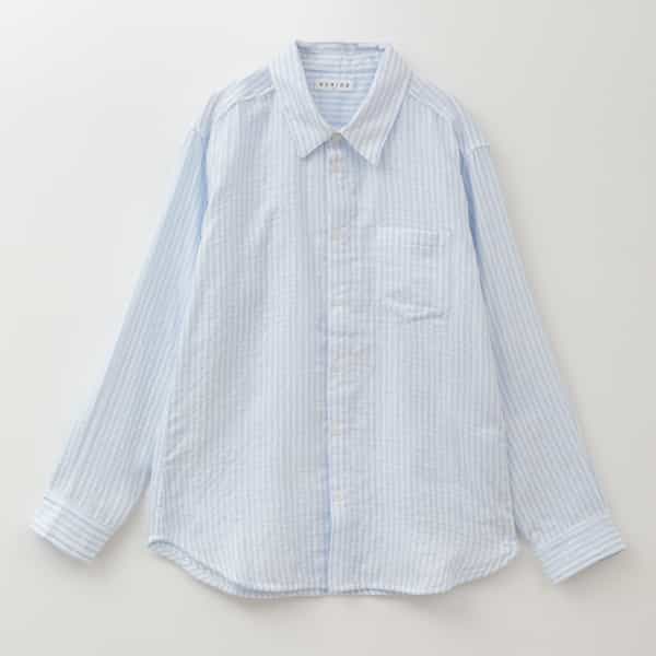 マシュマロガーゼベーシックストライプシャツ ユニセックス