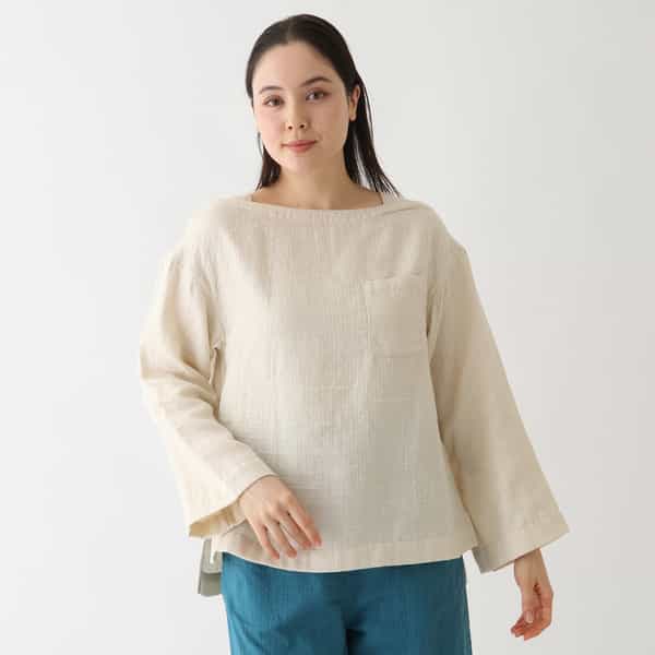 マシュマロガーゼ ボートネック レディスTシャツ