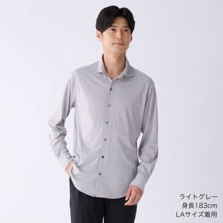 スーパーエアーニットワイドカラーシャツ