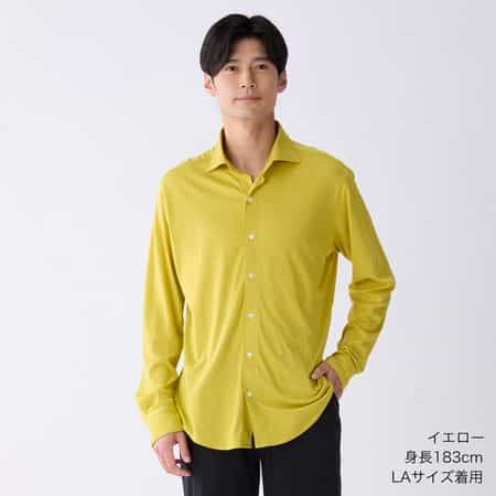 スーパーエアーニットワイドカラーシャツ