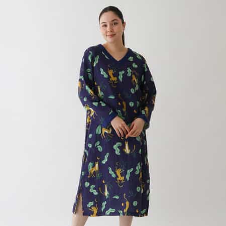 マシュマロガーゼ チーターレディスワンピース