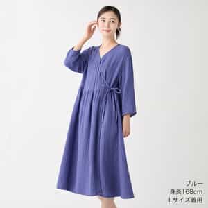 クレープガーゼカシュクールワンピース