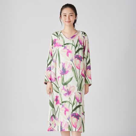 マシュマロガーゼレディースチューリップワンピース