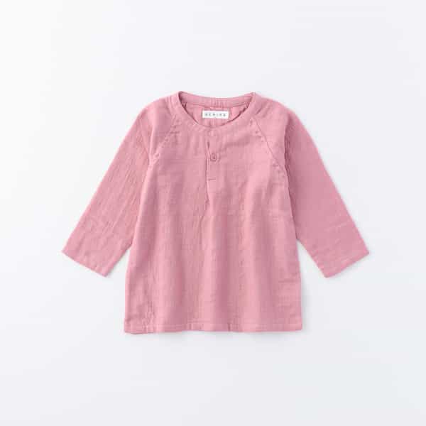 マシュマロガーゼキッズ長袖Tシャツ 110cm 130cm（RTF58624