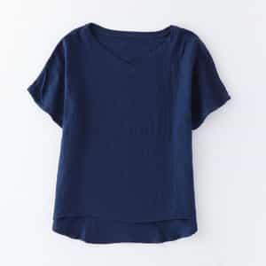 UCHINO (SALE)UCHINO マシュマロガーゼヘンリーネック レディス