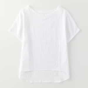 マシュマロガーゼレディスVネックTシャツ