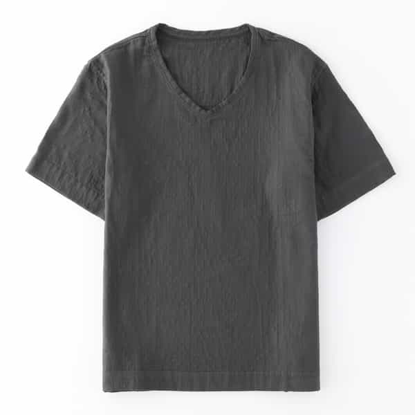 マシュマロガーゼメンズVネックTシャツ（RTS10299）-UCHINO-men