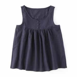 マシュマロガーゼギャザータンクトップ