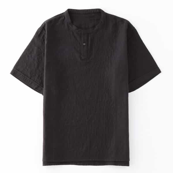 マシュマロガーゼメンズスタンドＴシャツ