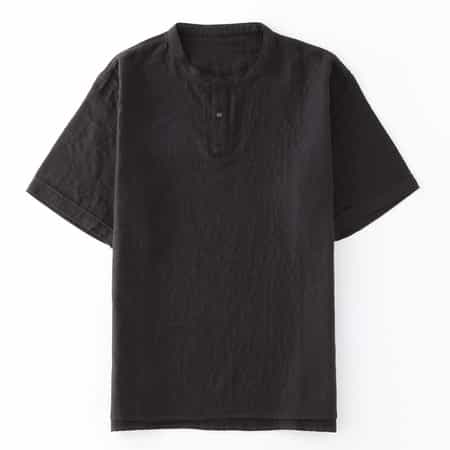 マシュマロガーゼメンズスタンドＴシャツ