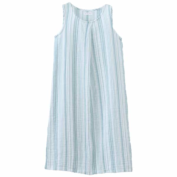 クレープガーゼ レディスランダムストライプ ワンピース