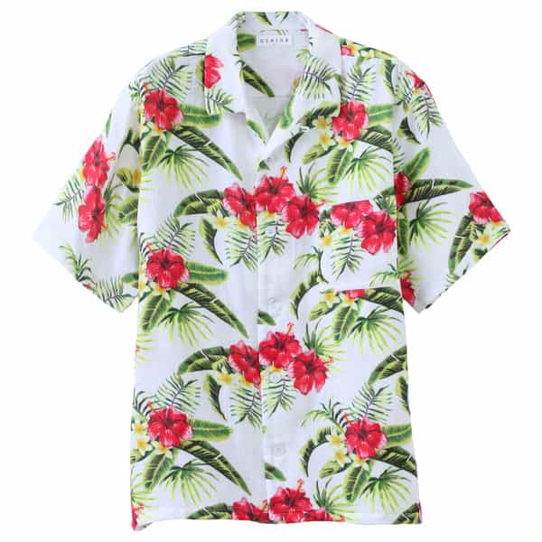 マシュマロガーゼ　メンズアロハシャツ