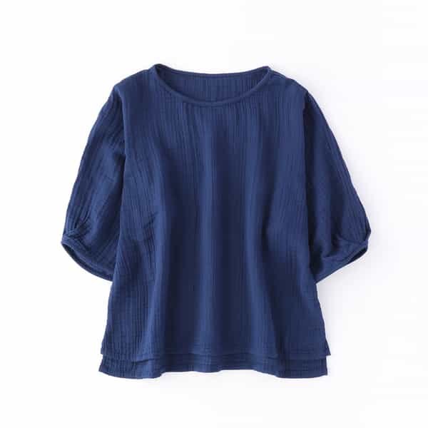 クレープガーゼドルマンプルオーバー （RTS12417）-UCHINO relax