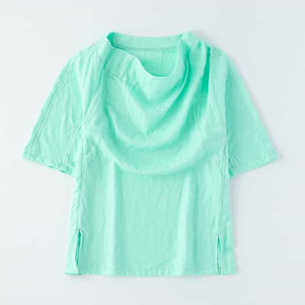 マシュマロガーゼ レディス ドレーププルオーバー