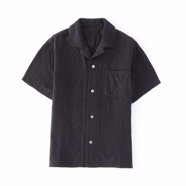 【価格を見直しました】マシュマロガーゼメンズパジャマ半袖シャツ 上下別売