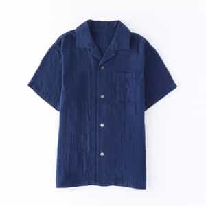 【価格を見直しました】マシュマロガーゼメンズパジャマ半袖シャツ 上下別売