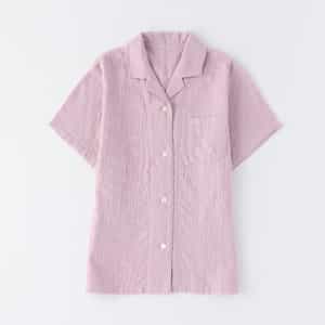 【価格を見直しました】マシュマロガーゼレディスパジャマ半袖シャツ 上下別売